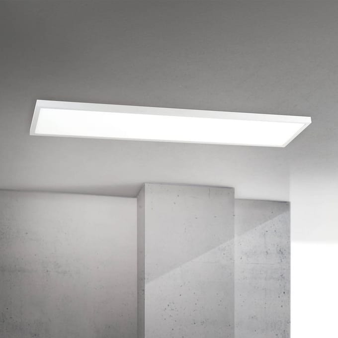 ORION LED plafondlamp Disc, wit, lengte 115 cm, CCT, metaal