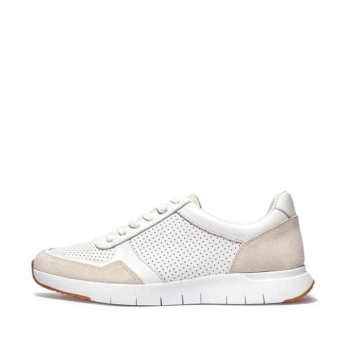 FitFlop Anatomiflex Sneakers in Ledermix WIT - Maat 45