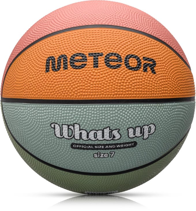 Meteor What's up 7 - Basketbal - lichtblauw/oranje