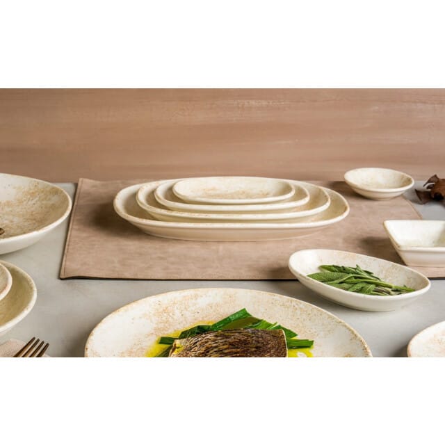 Bonna Diepbord - Nacrous - Porselein - 23 cm (1000cc) - set van 6