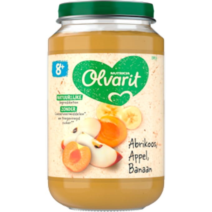 8+mnd Abrikoos Appel Banaan