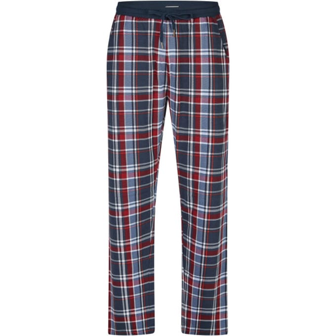 Phil & Co Heren pyjamabroek lang rood/blauw geruit