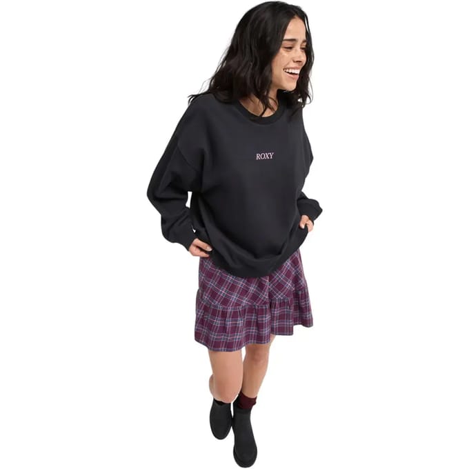Roxy Lineup Sweatshirt Zwart M Vrouw
