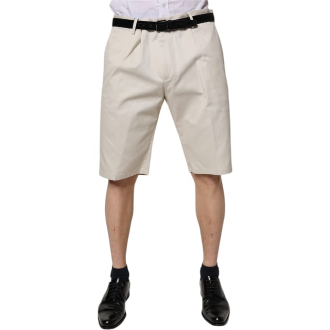 Plissé Katoenen Shorts Casual