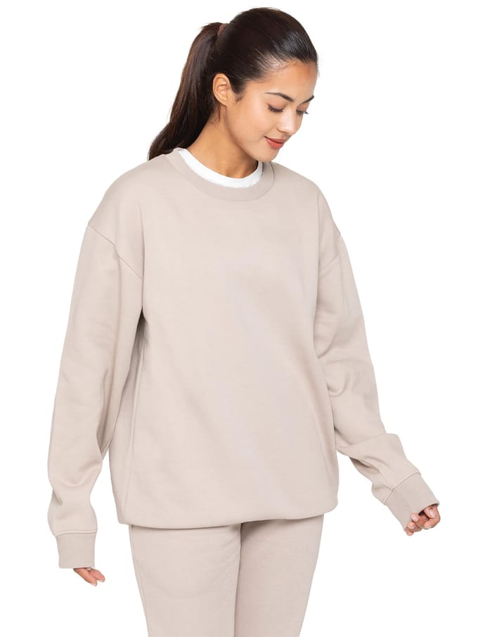 Enzo | Dames Oversized Sweatshirt - Havermout