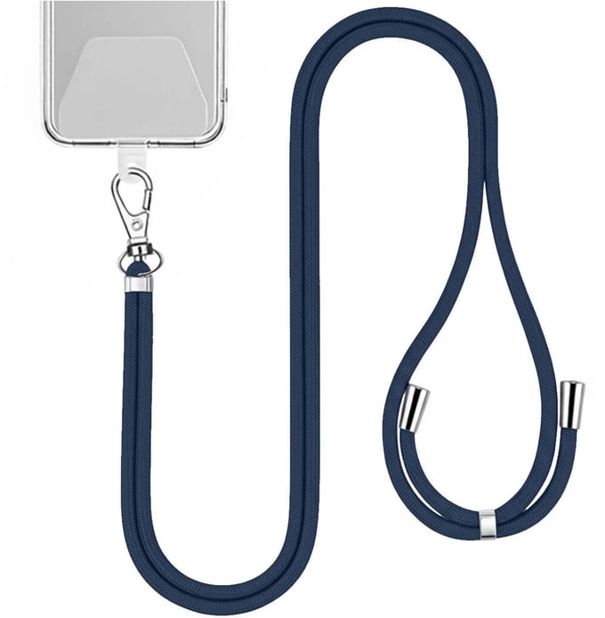 Jaym, Universeel Nekkoord 150cm - Nylon met Universele Bevestiging, Marineblauw