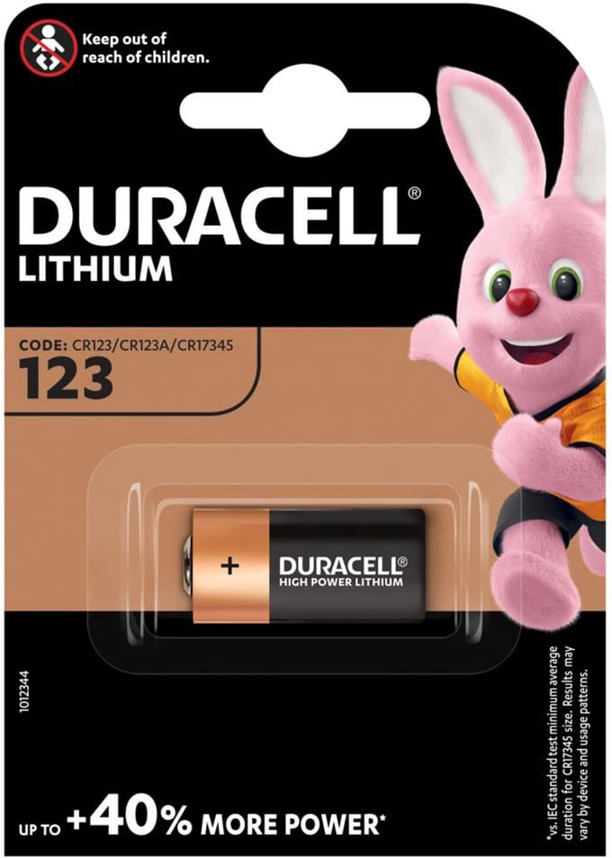 Duracell Lithium CR123 3V batterij per stuk