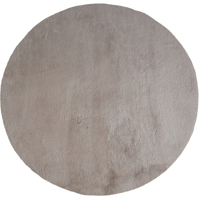 Vloerkleed Velluto Nature - Rond ø230 cm - Hoogpolig Vloerkleed in Scandinavische / Hotel Chique Stijl