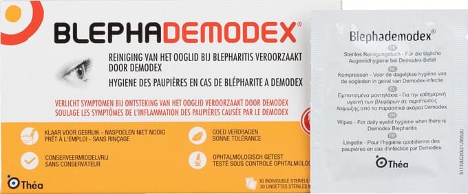 Blephademodex - Cleaning Tissues - 30 stuks - verlichting bij ontsteking