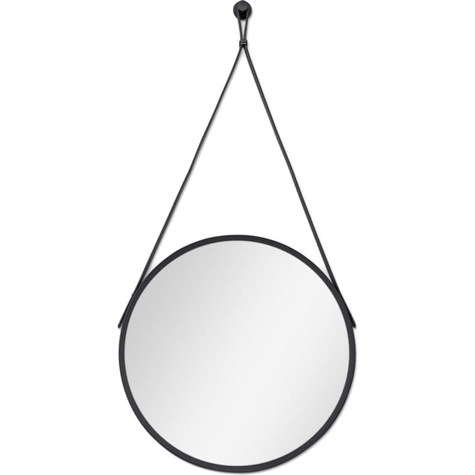 Spiegel Maeva  zwart 50 cm rond