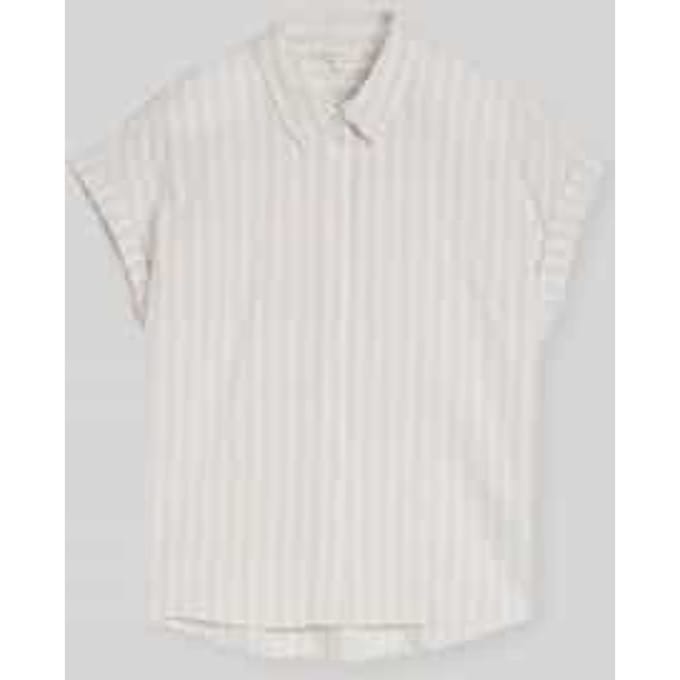 Tom Tailor Denim - Blouse met streepmotief - Maat M - beige white stripe