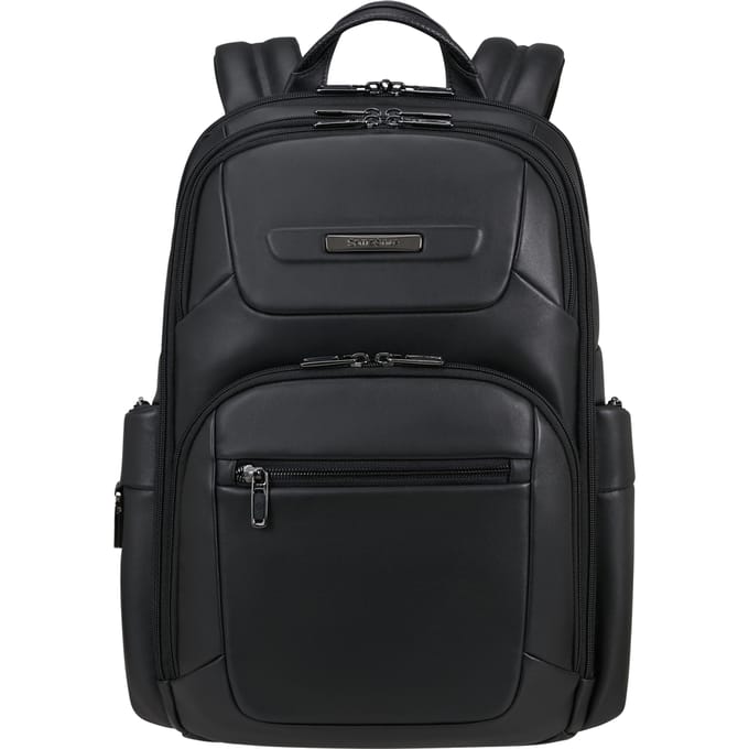 Samsonite Pro-Dlx Leather Rugzak 15.6" Zwart