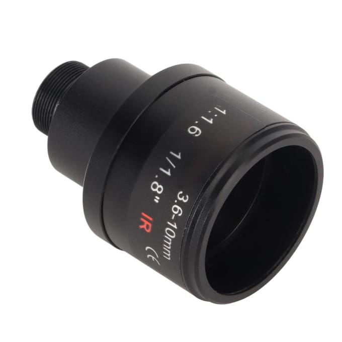 6MP 3.6‑10mm Handmatige Zoomlens F1.6 1 1.8inch M12 Mount CCTV Camera Handmatige Focus Prime Lens voor Beveiligingsvideocamera black