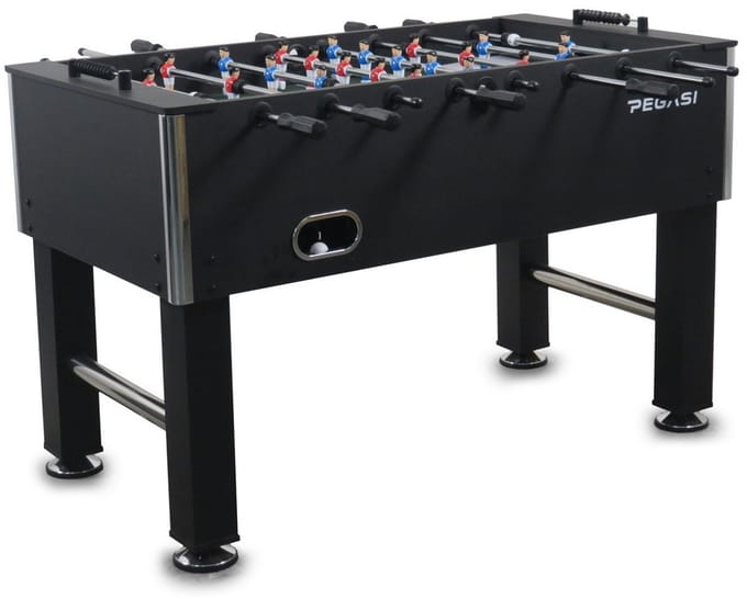 Pegasi Voetbaltafel Elite Black - Zwart - Kickertafel - Voetbaltafel