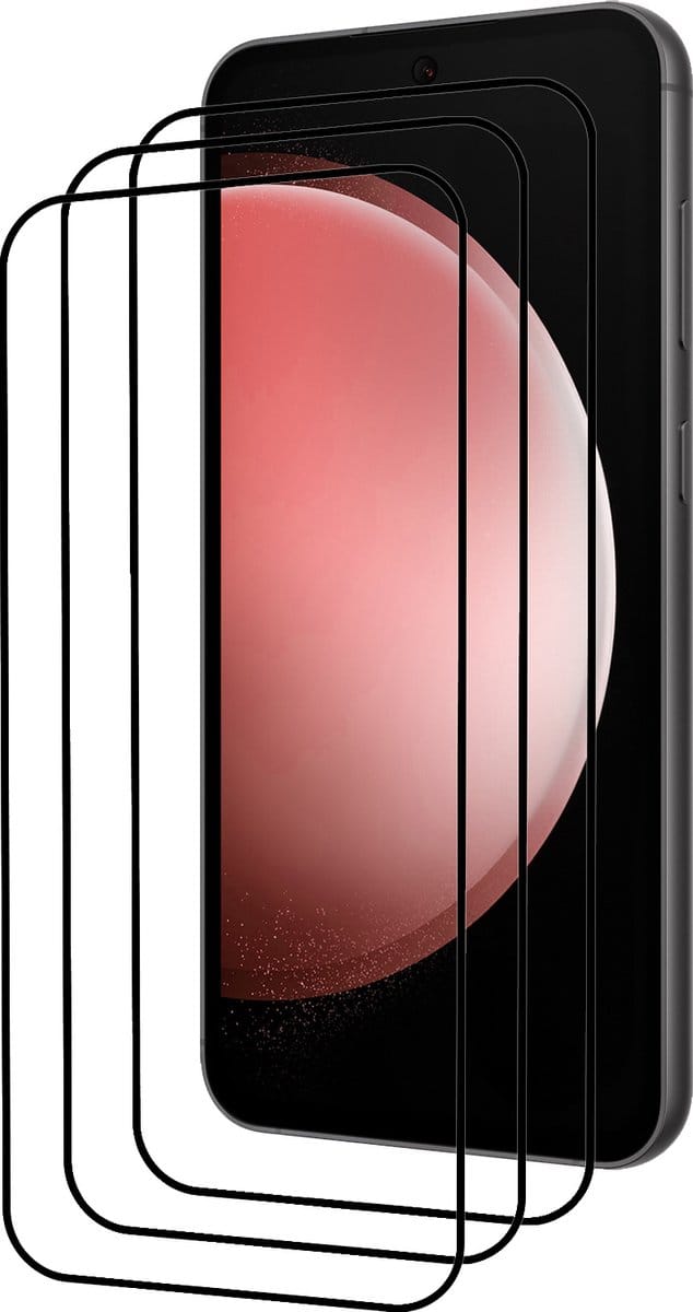 Screenprotector - 3 Stuks - Geschikt voor Samsung Galaxy S23 FE - Full Cover - Beschermglas - Gehard Glas - Tempered Glass - Screen Protector