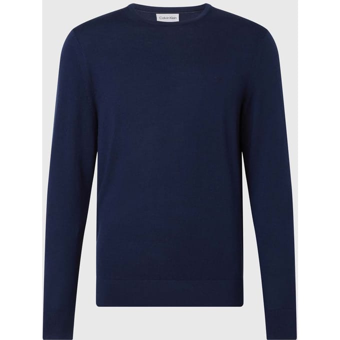 Herentrui Calvin Klein Merino Wol in Navy