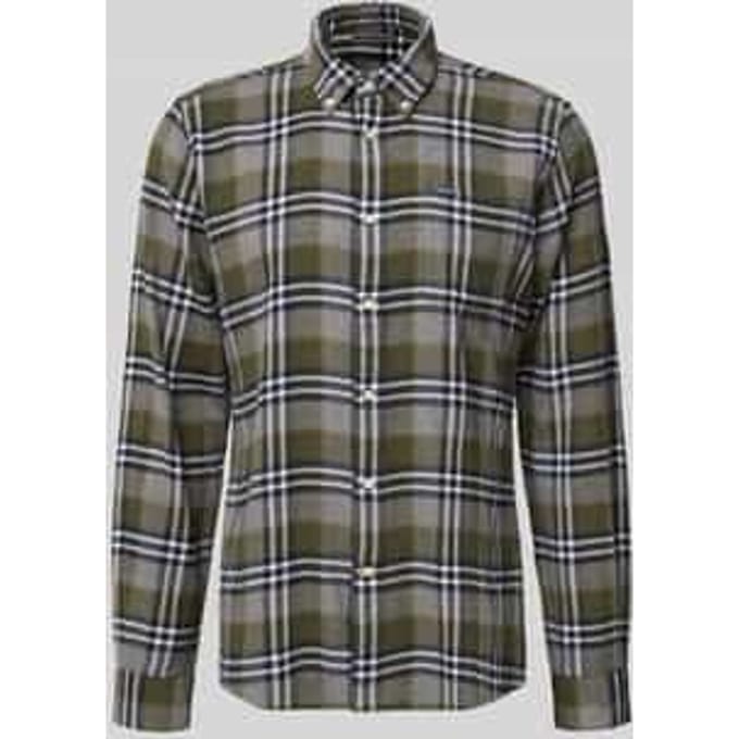 Slim fit vrijetijdsoverhemd van puur katoen
