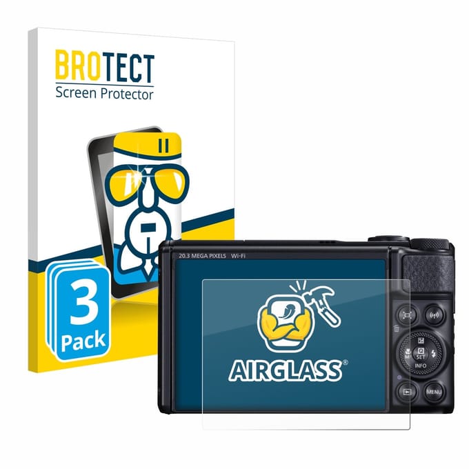 Screenprotector 3 Stuks voor Canon PowerShot SX740 HS / Lite Beschermglas transparant
