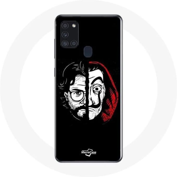 Samsung Galaxy A21S Hoesje La casa de papel El Profesor Mask Split