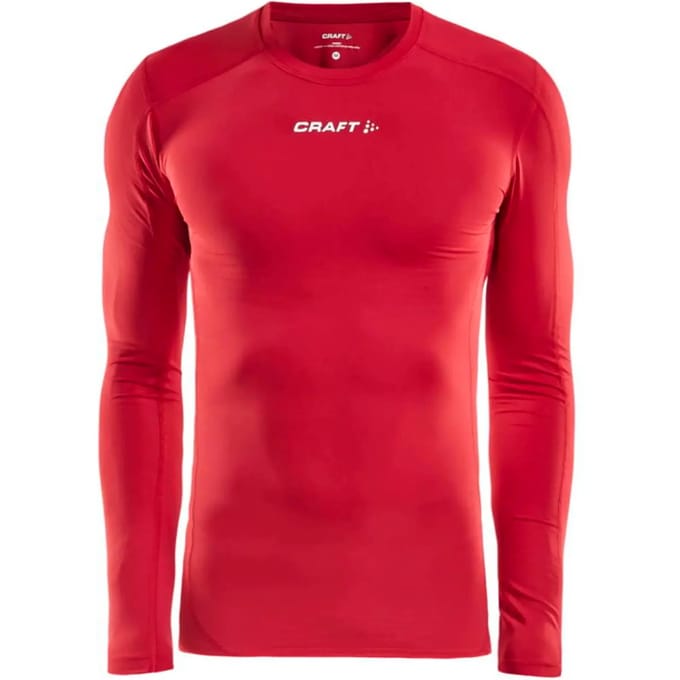 Craft Pro Control Compression Shirt Lange Mouw - Rood | Maat: M