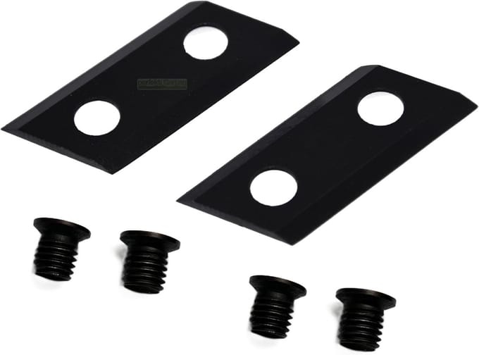 Keermessen Set - Vervangende Bladen - Hakselaar Onderhoud - Gecertificeerd Staal - 2 x 79 cm