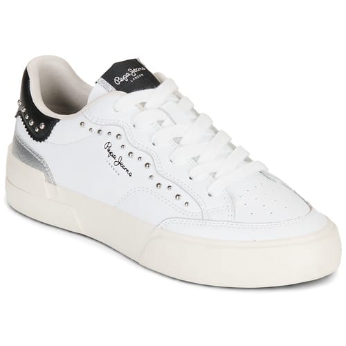 Pepe Jeans Milan Iron Schoenen Wit EU 41 Vrouw