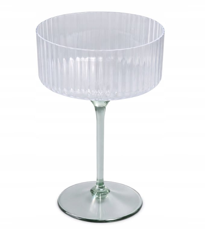 Verre à pied gobelet en plastique transparent 300ml 1 pc
