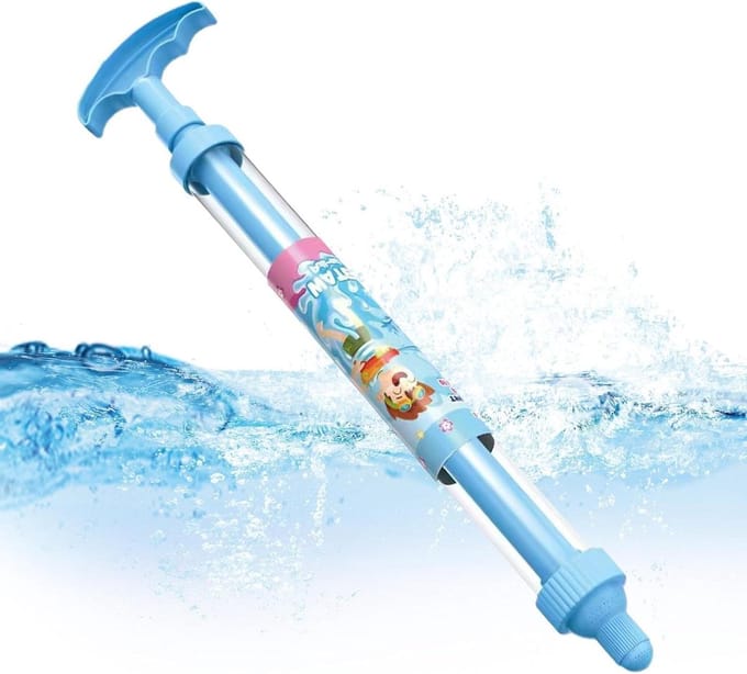 Waterspeelgoed - Waterpistool - Buiten Plezier - Groot Bereik - 200 ml - Blauw
