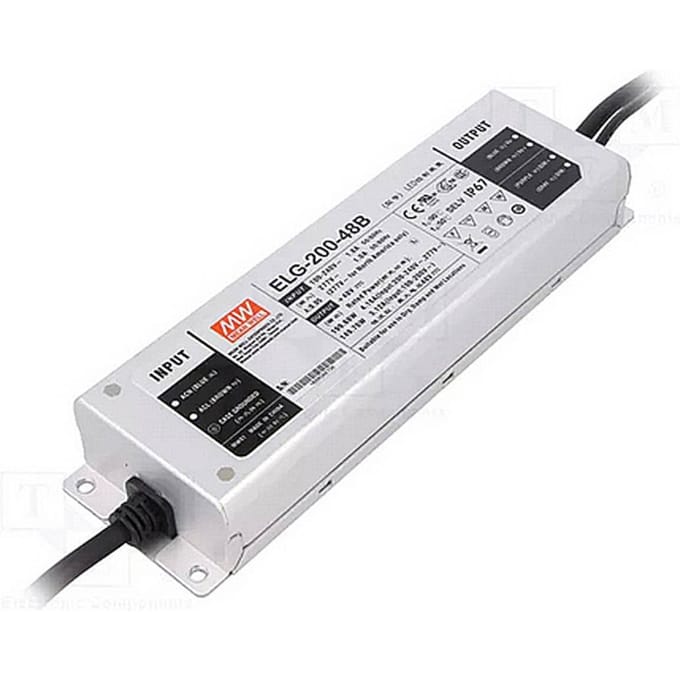 Ivela transformator 48 V, 200 W, PWM-dimbaar