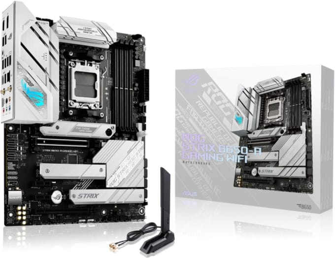 ASUS ROG STRIX B650-A GAMING WIFI - Moederbord - ATX - Socket AM5 - AMD B650 - DDR5 - ROG SupremeFX 7.1 - Realtek 2.5G LAN