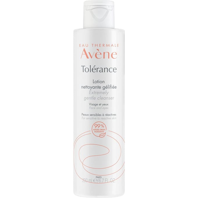 Avène Tolerance Reinigende gel-lotion | Reactieve huid Gelaat & ogen 200 Lotion