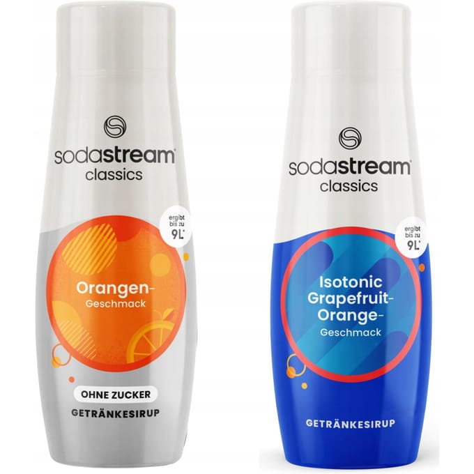 SodaStream - Oranje Zero & Izotonische Grapefruit Siroop Set - Suikervrije Verfrissing