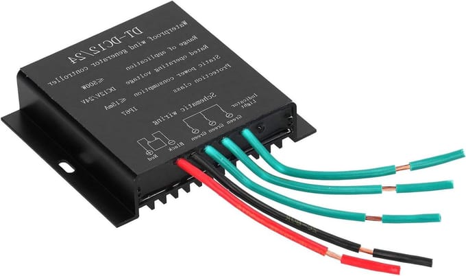 Windlaadregelaar - Energie Controller - Hernieuwbare Energie - Intelligent Batterijbeheer - 500 W - Aluminium