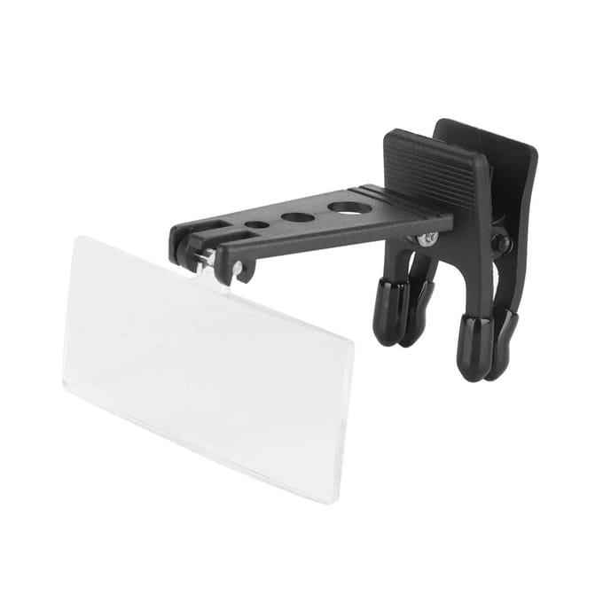 1.5x 2.5x 3.5x Magnification Plastic Case Clip on Glasses Type Magnifier Magnifying Glass