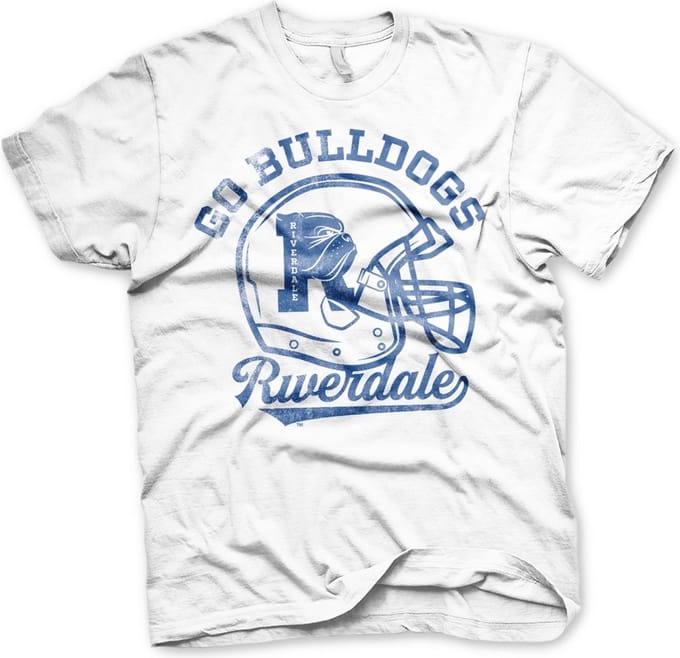 Riverdale Go Bulldogs Vintage T-shirt White
