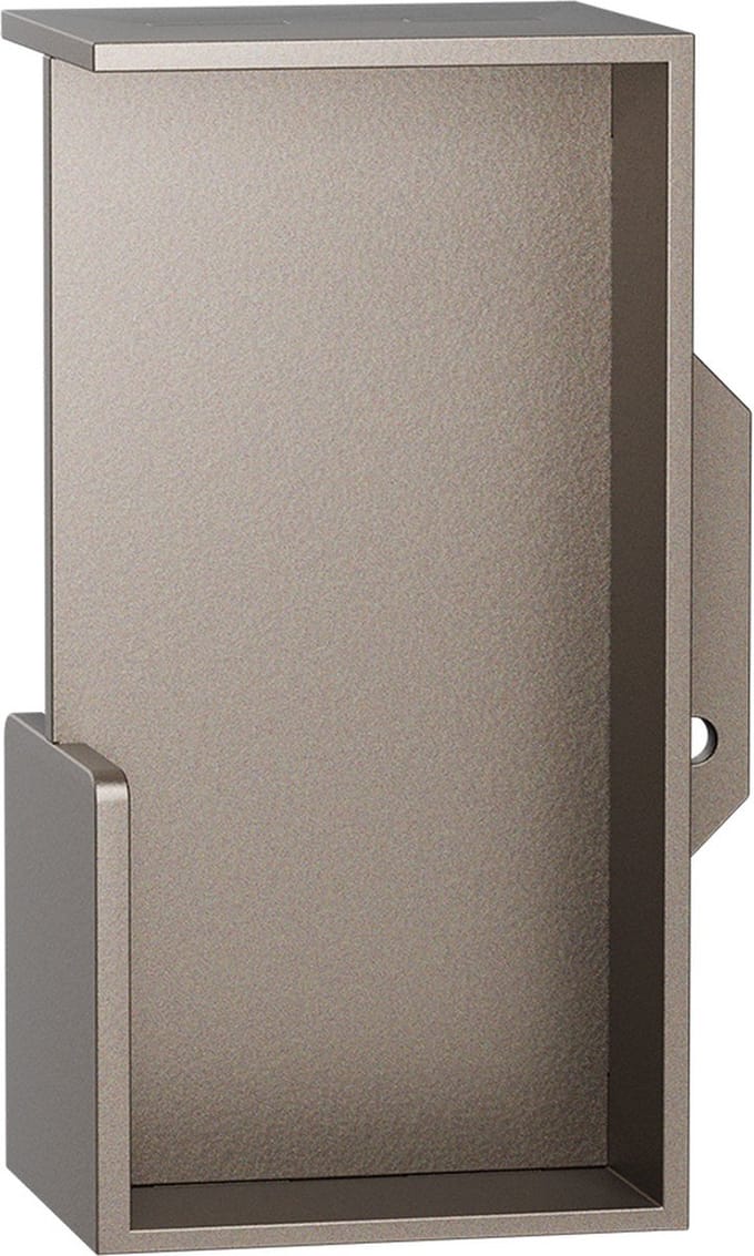 Schuifdeurkom - Mocca blend - RVS - GPF - inbouw Mocca blend G-greep rechthoekig 100x50x40mm