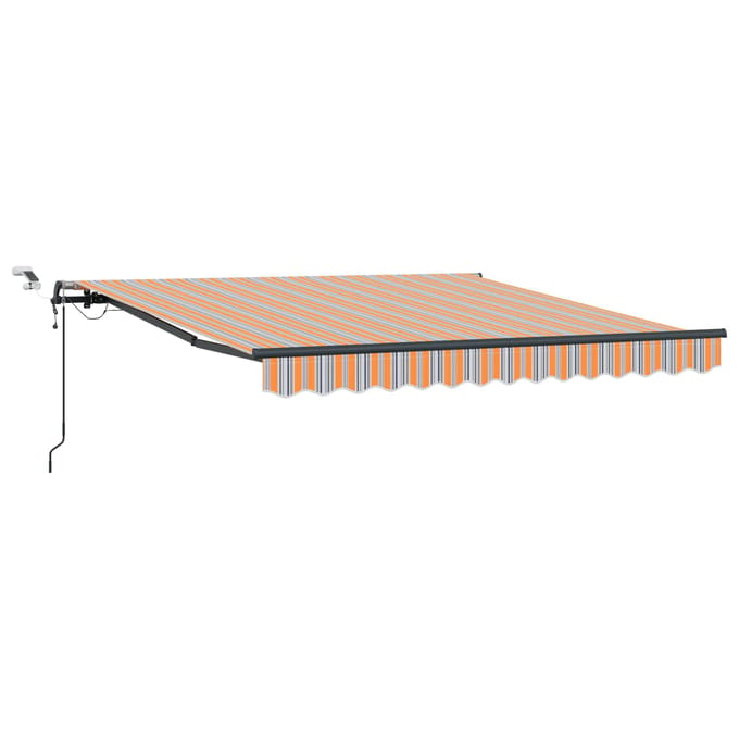 vidaXL - Uitschuifbare - luifel - Meerkleurig - 350 - x - 250 - cm - Polyester