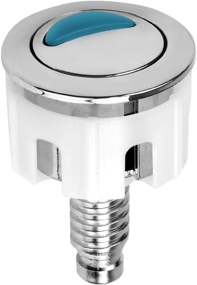 Toiletspoelknop - Dubbele spoelknop - Chroomplated ABS - Waterbesparend - Vemera
