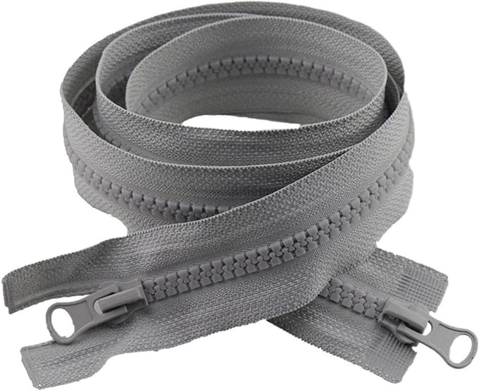 Ritssluiting Set - Open Ritsen - Kleding Repareren - Dubbele Schuiver - 3 Stuks - Zwart
