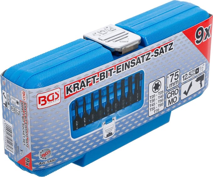 BGS Torx Krachtdoppenset 9-delig