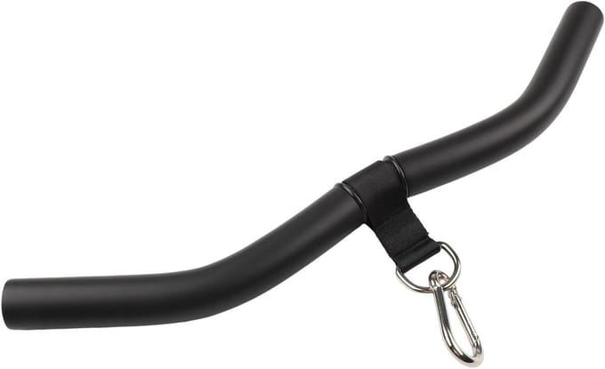 Pull Down Bar - Kabelmachine Handvat - Kracht Training - Ergonomisch Ontwerp - 51 cm - Zwart