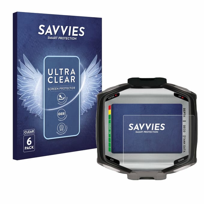 Savvies - Screenprotector voor Mares Quad / Quad Air - Folie Beschermfolie transparant 6 Stuks
