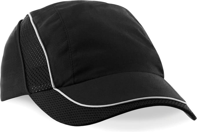 Beechfield Coolmax® Flow Mesh Cap Zwart