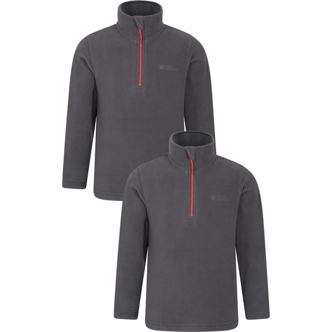 Mountain Warehouse Kinder/Kinder Camber Fleece (Set van 2) (Grijs)