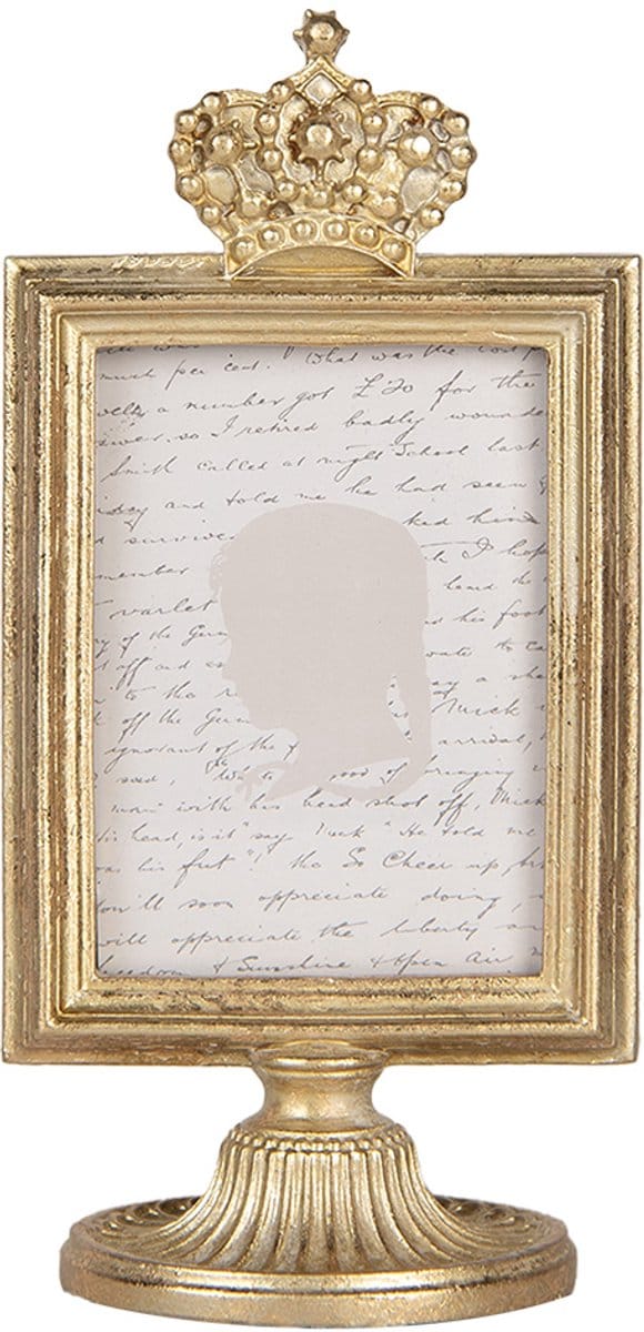 Clayre & Eef Fotolijst 7x9 cm Goudkleurig Kunststof
