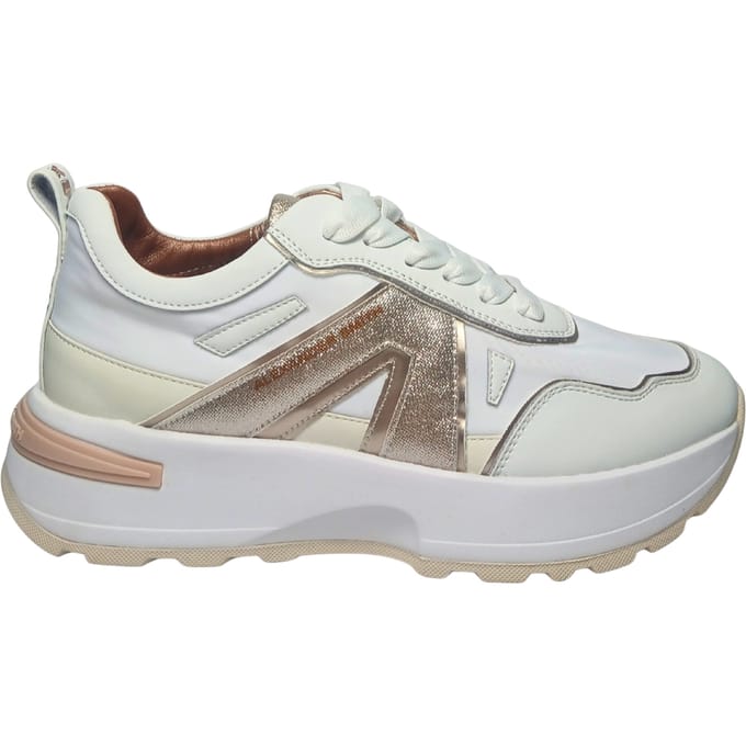 Damesschoenen Alexander Smith Liverpool vrouw wit licht goud