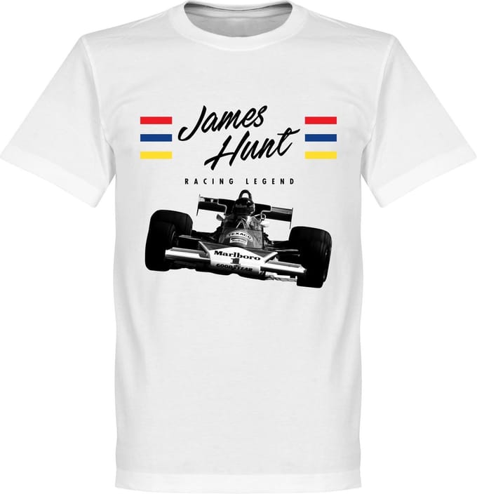 James Hunt T-Shirt - Wit  - XL