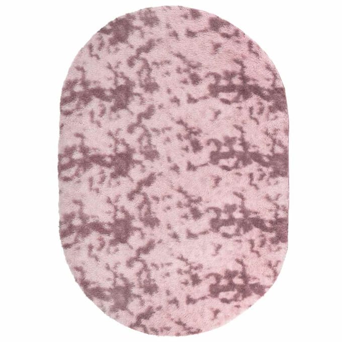 vidaXL - Hoogpolig - vloerkleed - NAVARRA - 300x200 - cm - polyester - stoffig - roze