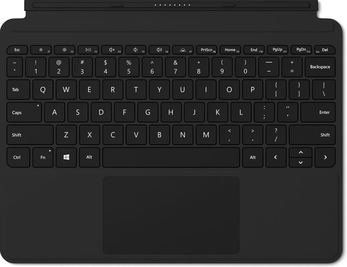 Microsoft Surface Go Type Cover Zwart Microsoft Cover port QWERTY UK International