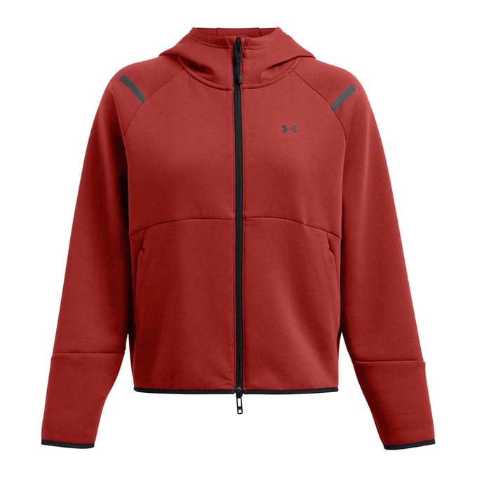 Under Armour Dames-sweatjack ‘Unstoppable’ in twee kleuren (Oranje)